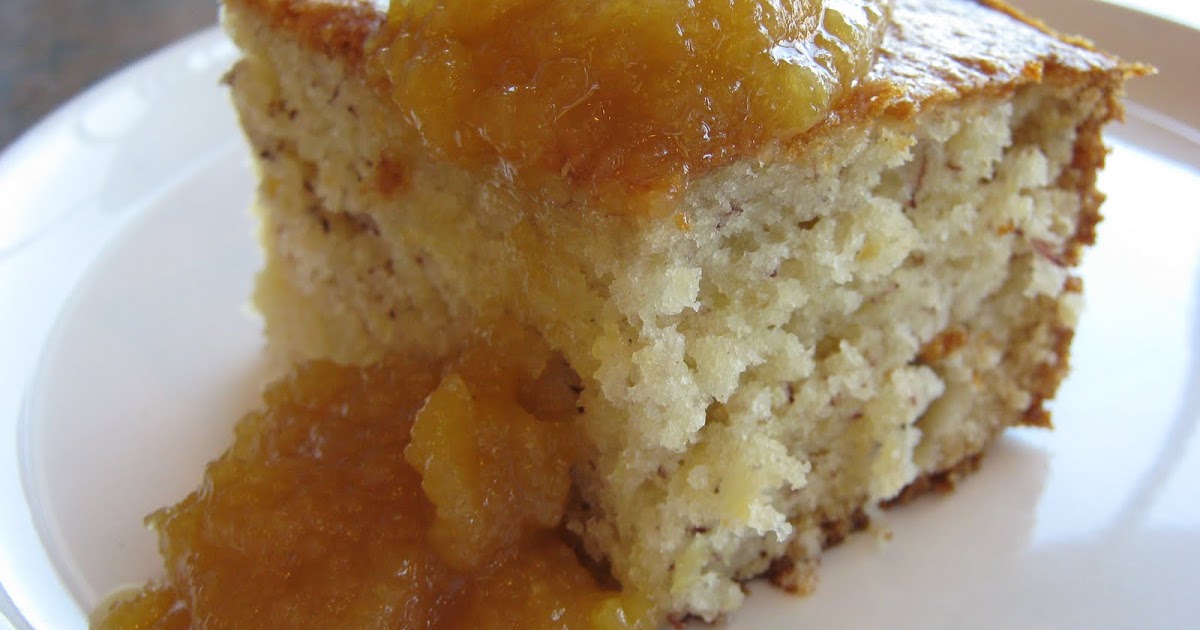 Les douceurs de genny GÂTEAU AUX BANANES ET ANANAS AVEC SA COMPOTE D'ANANAS CARAMÉLISÉE AU