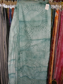 NuSuede stamped with thickened dyes Stamped poly