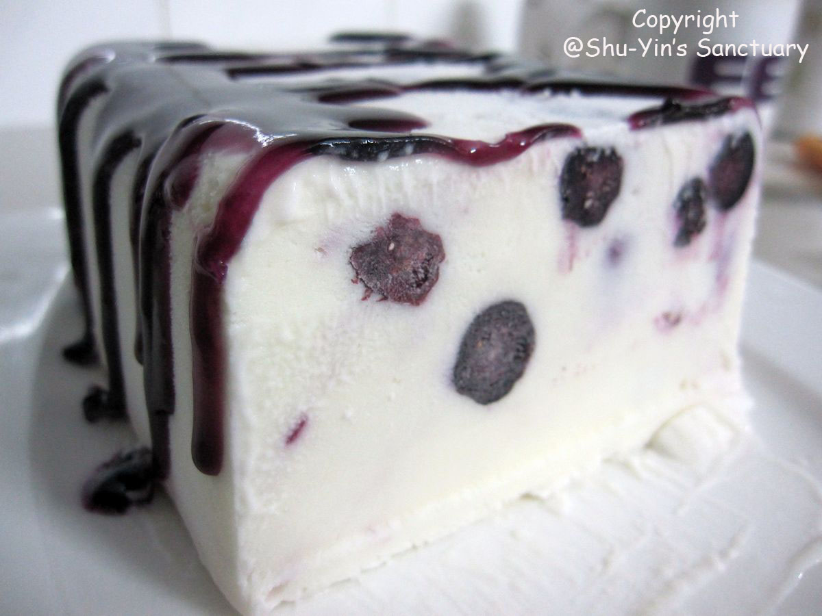 ShuYin's Sanctuary Blueberry Ripple Yogurt Ice Cream