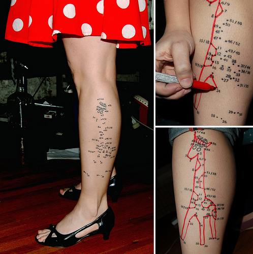 Connect The Dots Tattoo. The second best tattoo ever.