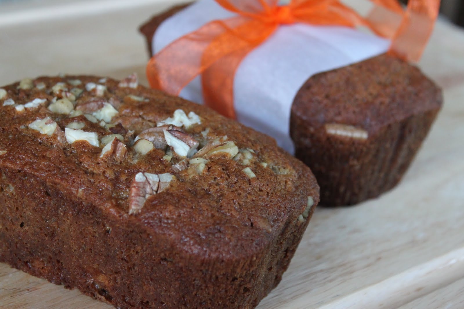 Crave. Indulge. Satisfy. Pecan Walnut Banana Bread