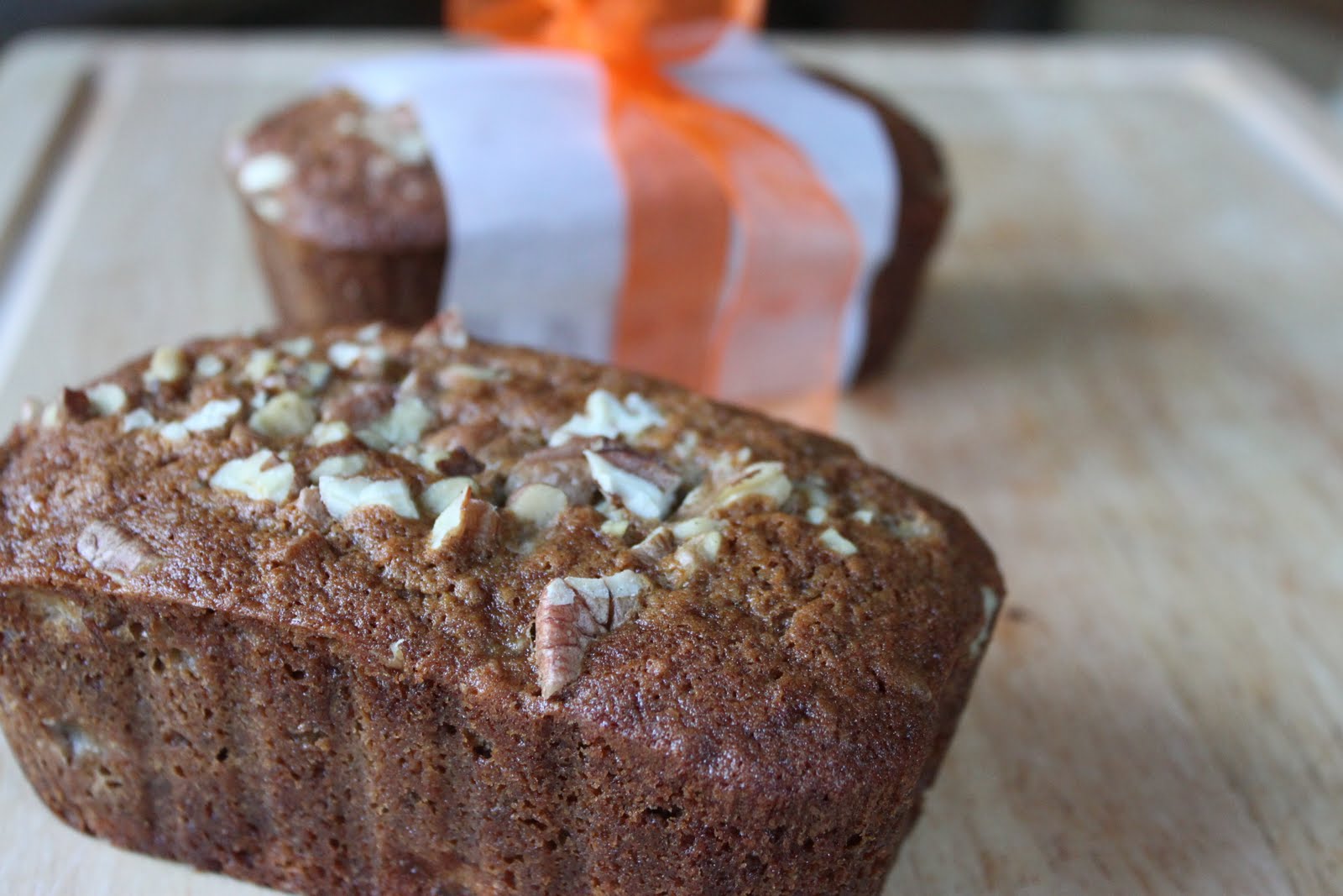 Crave. Indulge. Satisfy. Pecan Walnut Banana Bread