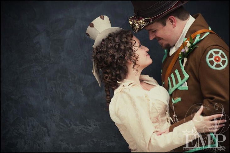STEAMPUNK WEDDINGS Woohoo Stacy and Eric 39s wedding made the rounds on the