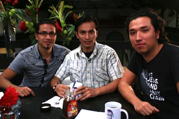 Omar, Yo y Marco dentro del area de fotografía