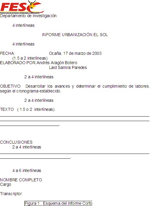 mi primer blog: INFORME ADMINISTRATIVO *NORMA TÉCNICA COLOMBIANA 3588