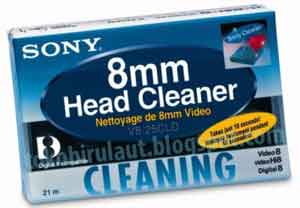 Kaset Sony V8 (8mm) | Hi8 | D8 Cleaner
