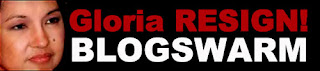 Grab this image Gloria RESIGN! Blogswarm, but don't forget to attribute POGB