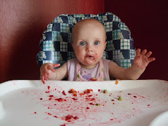 Mandatory messy baby in highchair photo