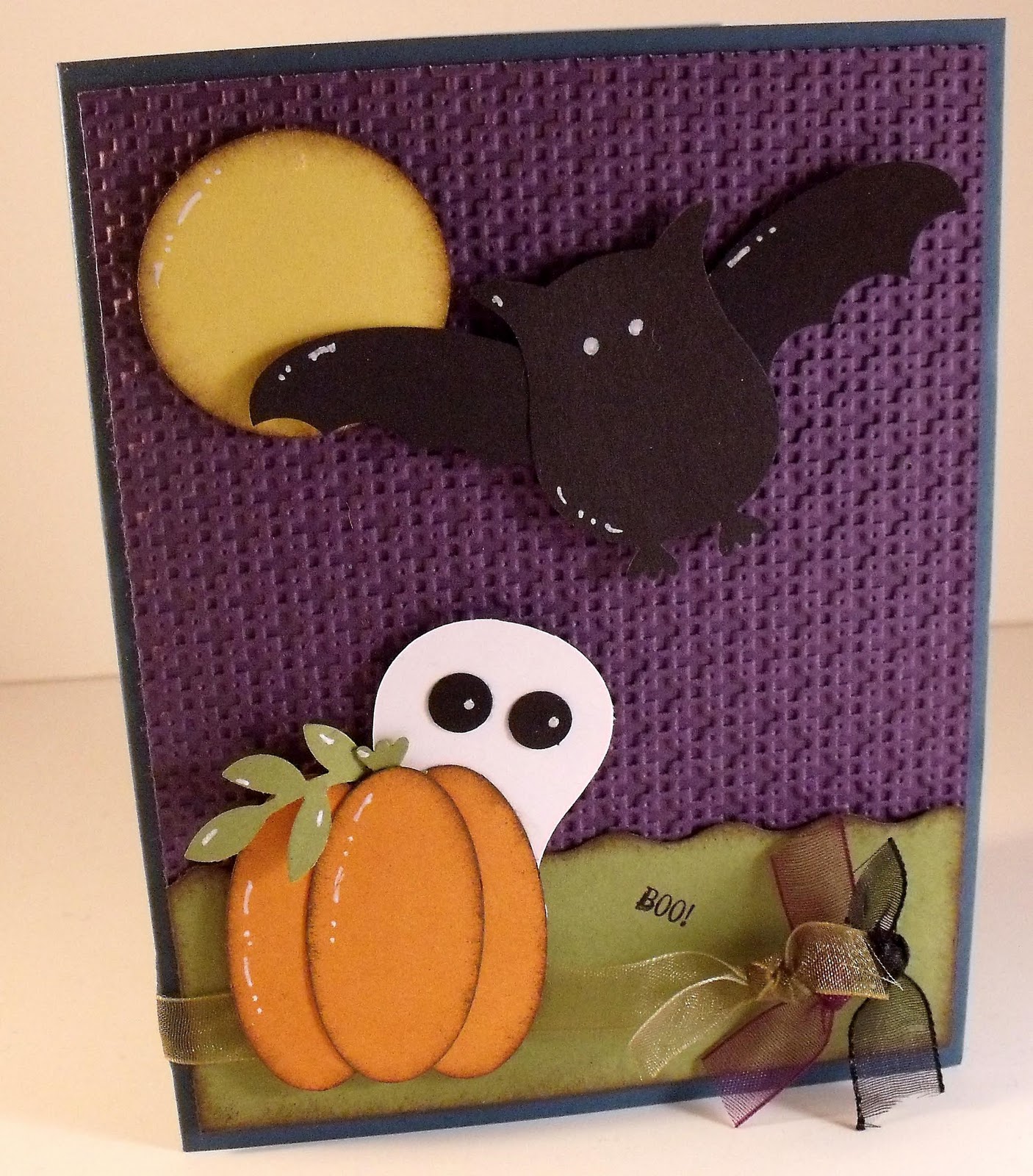 Holley's Hobbies Punch Art Halloween Card!