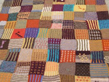 Knitted Patchwork Quilt