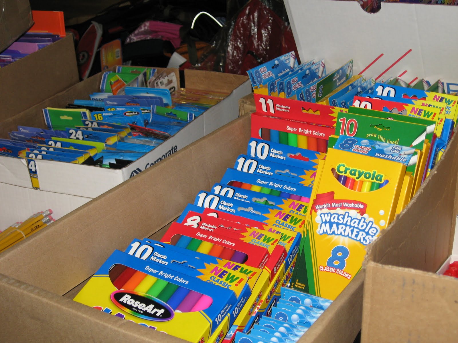School supplies at STEP Children First