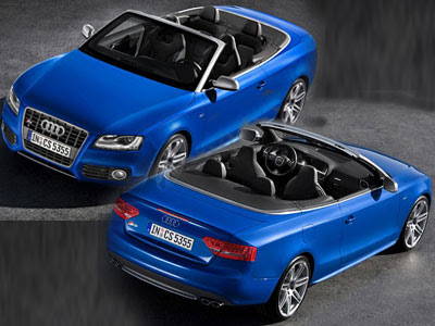 The Audi S5 Cabriolet is powered by a supercharged 3.0 
