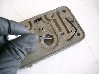 the tape around the drill bit