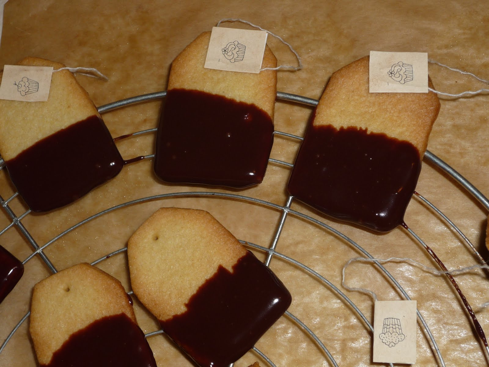 That Cute Little Cake Tea bag cookies