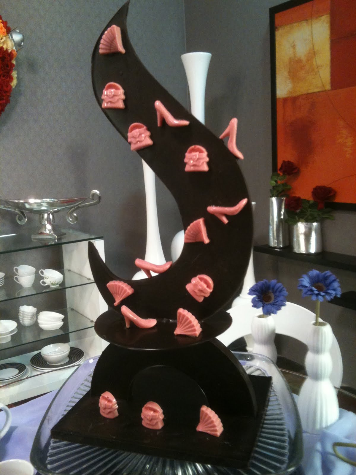 Samar's recipes انا بنت منال العالم Chocolate sculptures...