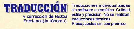 español-inglés/inglés-español.Traducciones