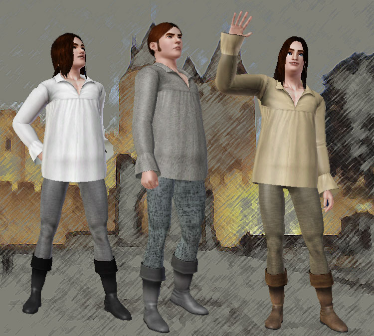 Sims 2 Gothic Male Clothing