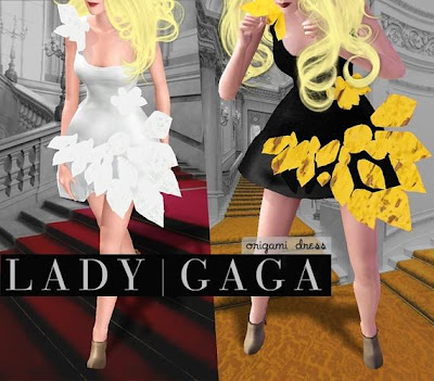 Lady Gaga Origami Dress by noxéen Lady Gaga Origami Dress by noxéen