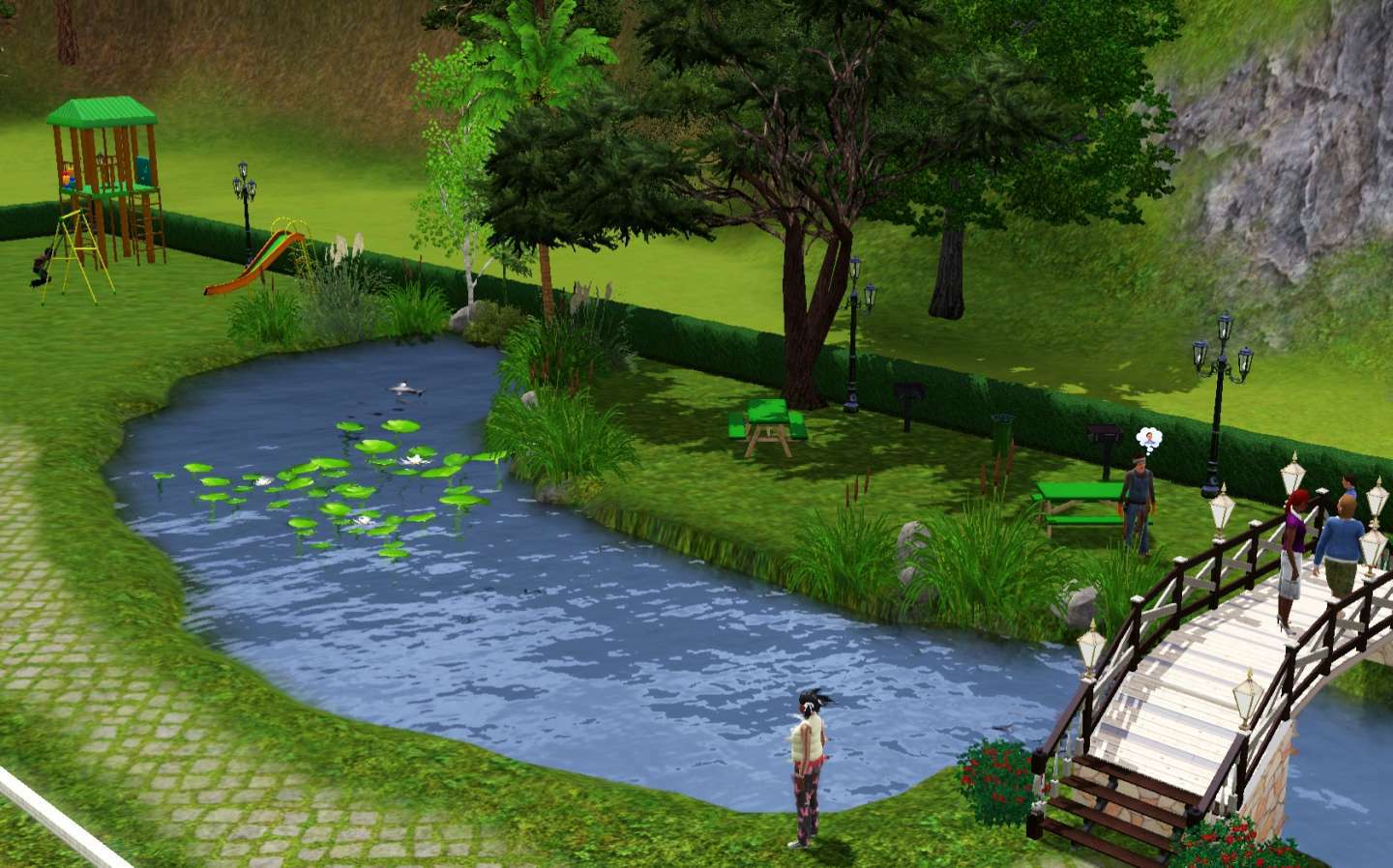 My Sims 3 Blog AquaGarden Land Community Lot by Canelline