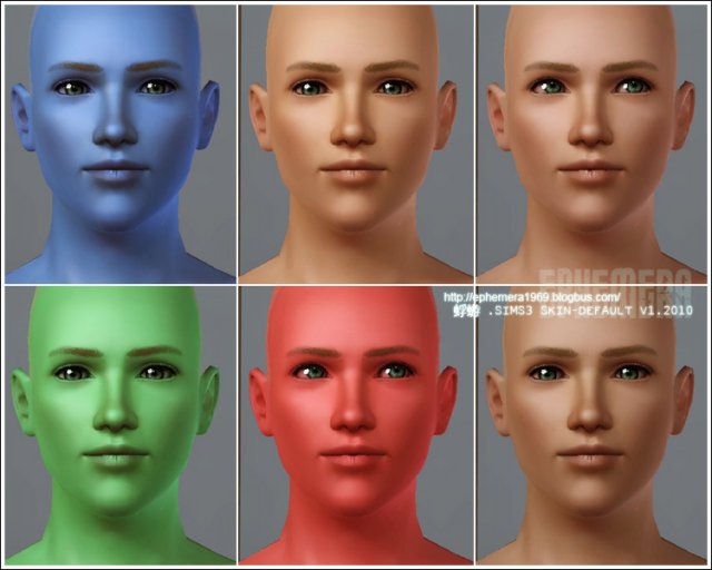 sims 3 skin mods default replacement