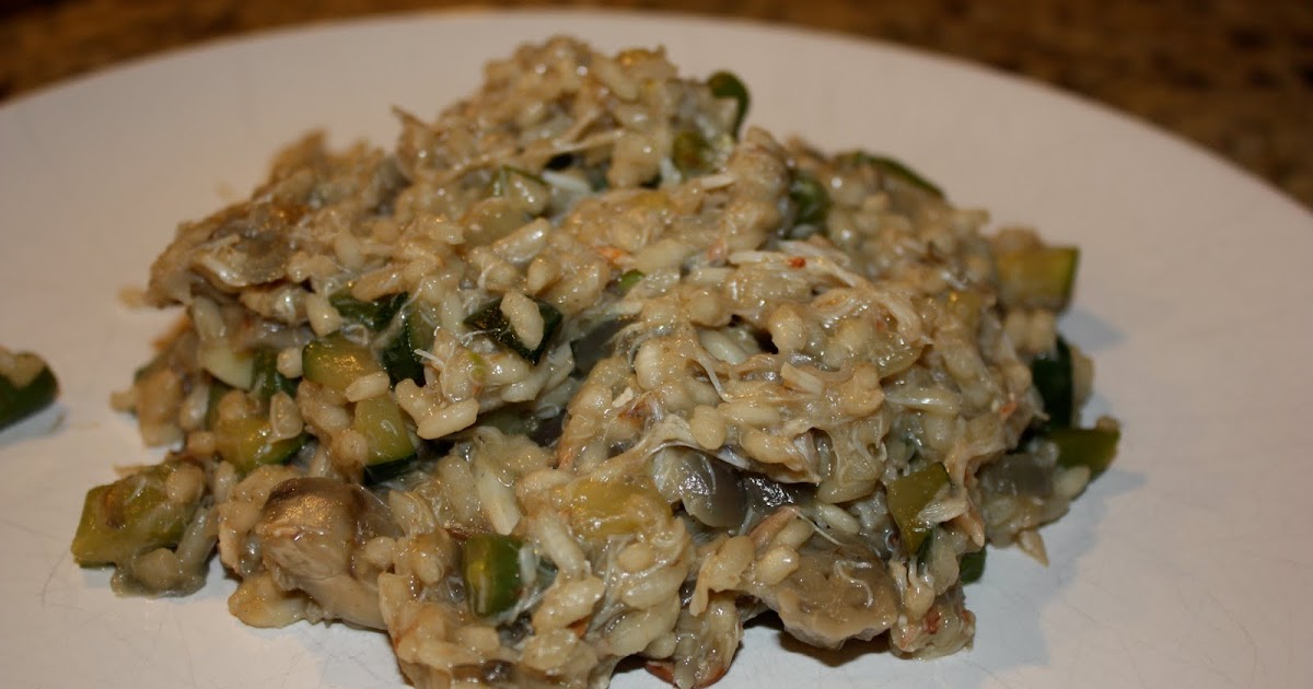 Chow and Chatter Crab and Maitake Risotto