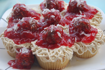 Spaghetti And Meatballs Cupcakes Spaghetti And Meatballs Cupcakes