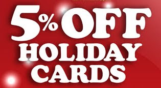 %5 off holiday cards banner from GotPrint