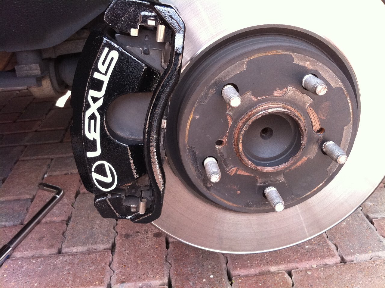 My Lexus IS250 Experience Calipers Painted BLACK