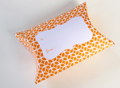 Orange Printable Pillow Box How About Orange