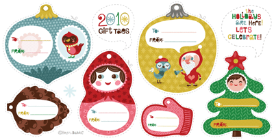 Printable Christmas gift tags | How About Orange