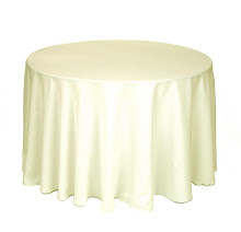 90 Inch Ivory Table Linen