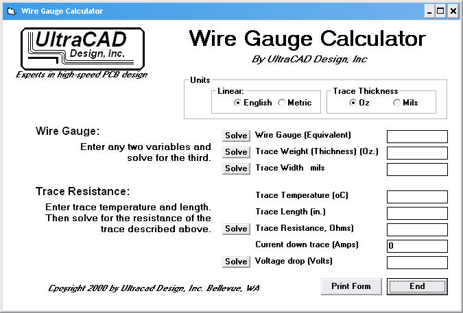 wire gauge calculator