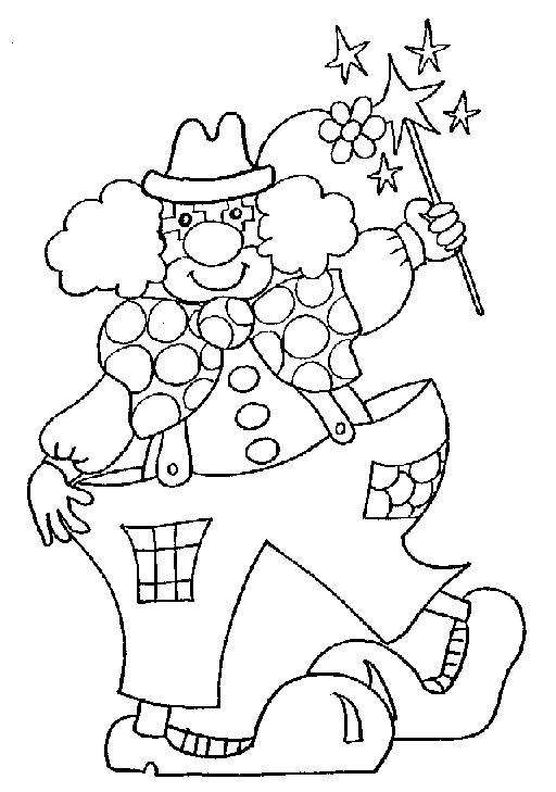 DIBUJO DE PAYASOS PARA COLOREAR dibujo de payasos para colorear: