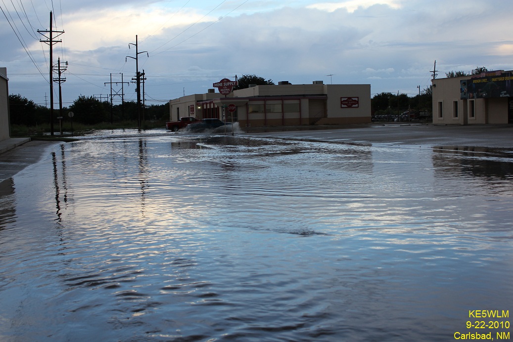 Street Flooding In Carlsbad, NM 9222010.