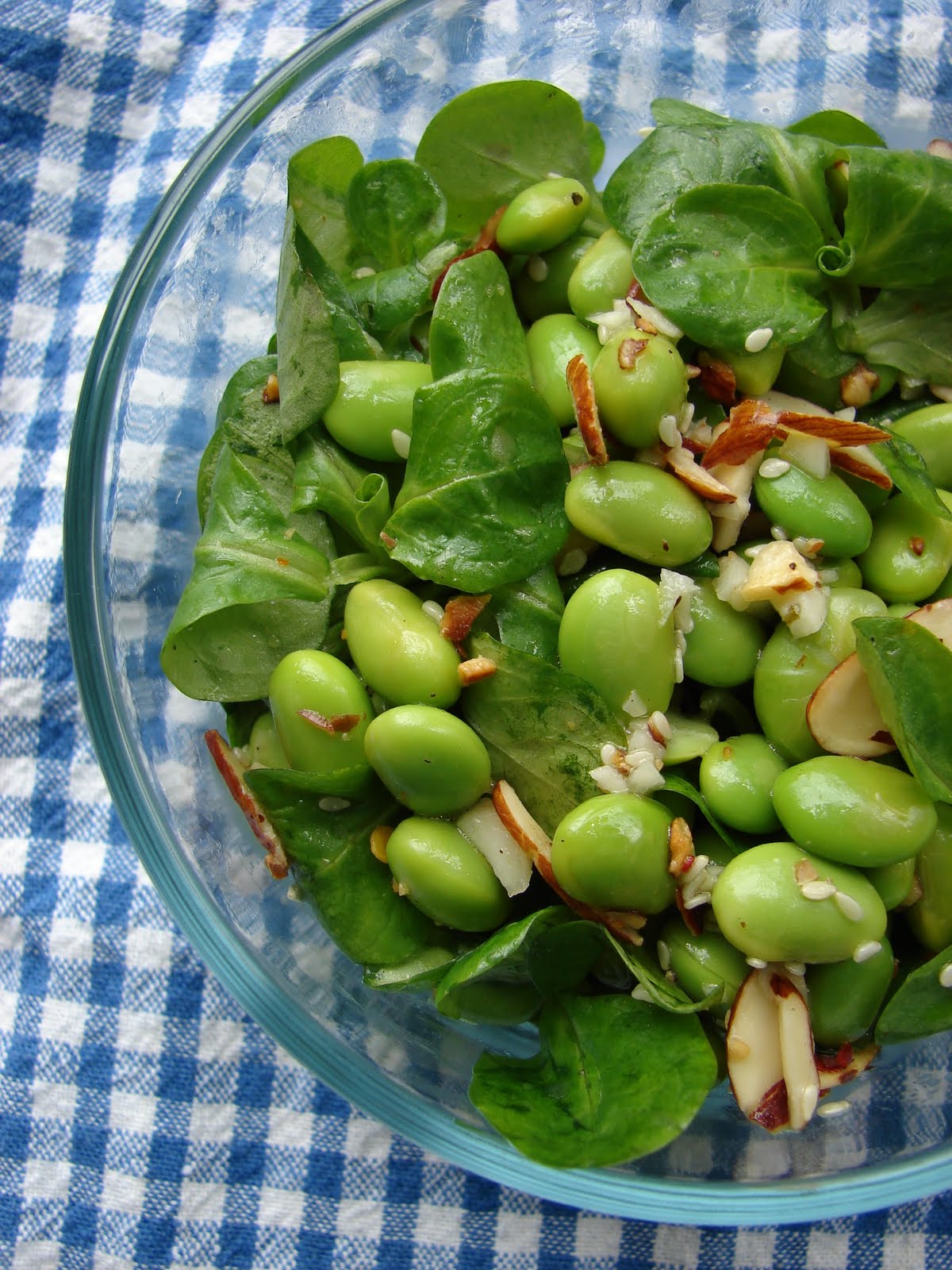 iron stef sesame edamame salad with almonds