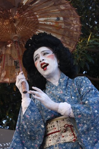 La japonesa Cio cio san de Madame Butterfly de Giacomo Puccini