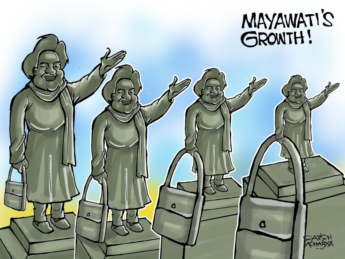 Satish Acharya [Mayawati's growth]
