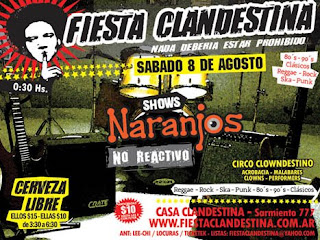 Resistencia Suburbana, Dancing moon, Los cafres, Fiesta CLANDESTINA Flyer+-+Fiesta+Clandestina+08-08-09%282%29