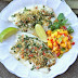 Coriander And Lime-Crusted Tilapia Fish With Mango Salsa