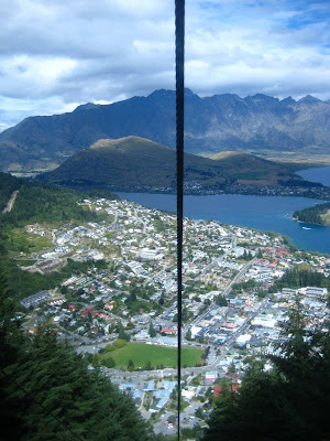 View from the Gondola going up Bob's Peak, Queenstown, NZ