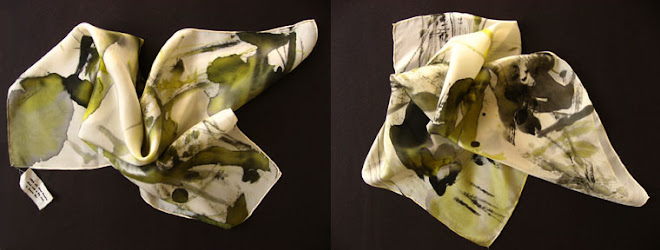 Hand-painted silk scarf 2009