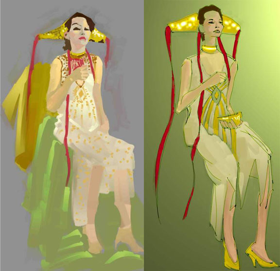 Photoshop, Digital painting demo, 2008