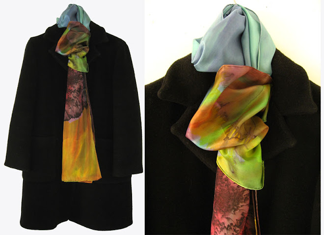 Hand painted silk scarf_Soonjin Min_2008