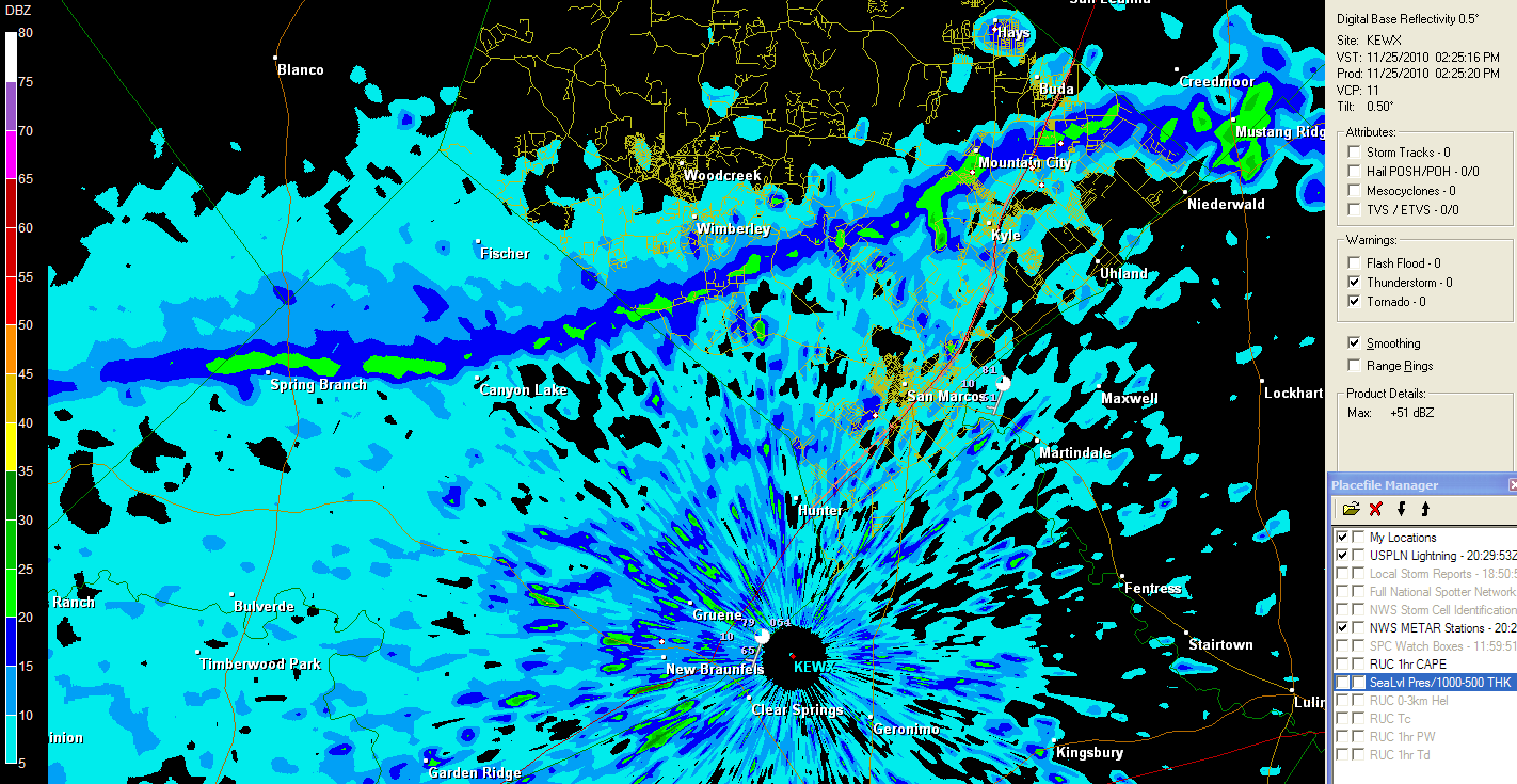 The Original Weather Blog Frontal Passage at Kyle, TX