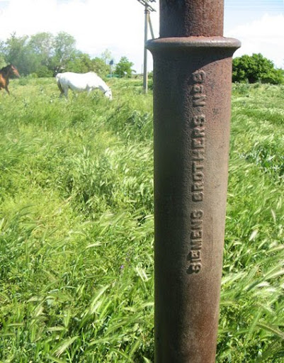 Индо-Европейский телеграф. Столб Сименс