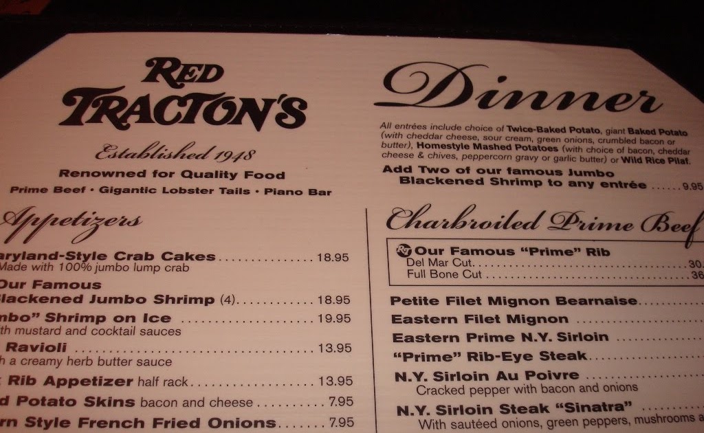 Food is my favorite Red Tracton's Steakhouse Del Mar