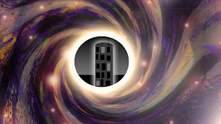 Black Hole and vision of building animation still 