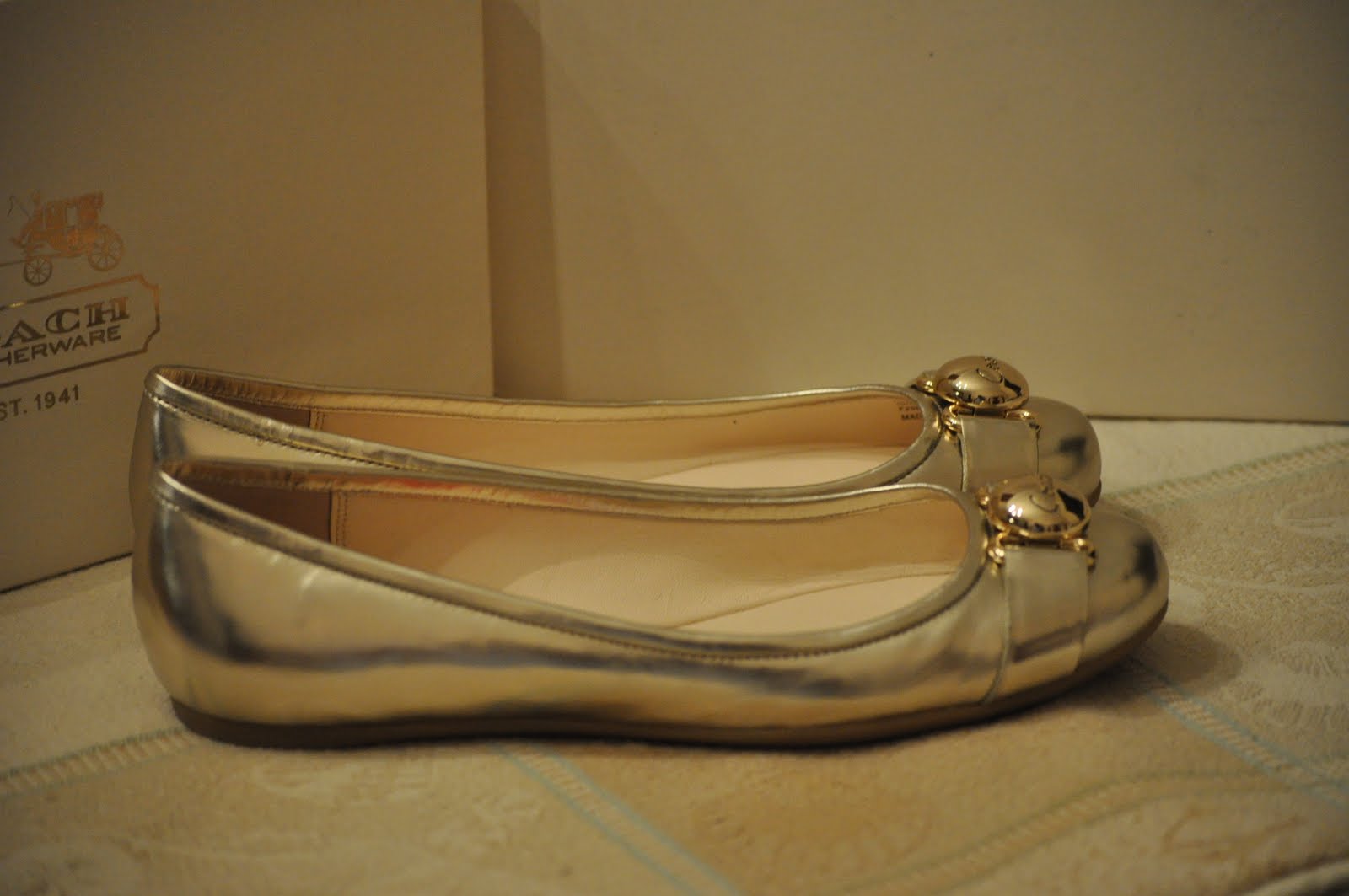 Coach Gold Sandals