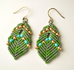 beaded buddha earrings