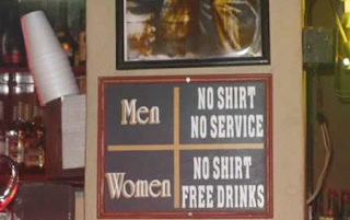 no shirt no service